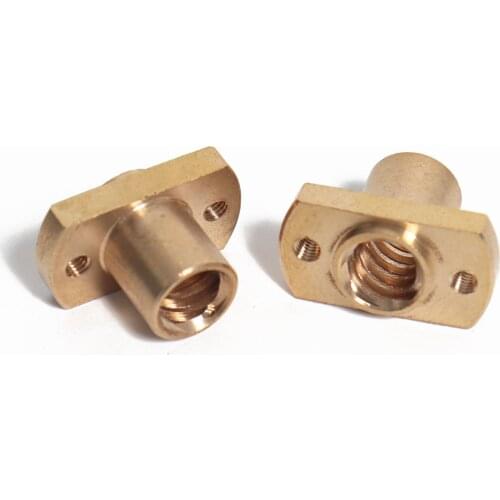 Z Axis Rod Lead Screw Lead Screw Brass Nut for Voron 0 V0 T8x8 Threaded Screw