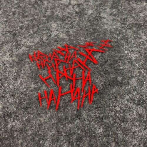 Joker Laugh Hahahah Funny Letters Automobile Stickers Car Styling Decals