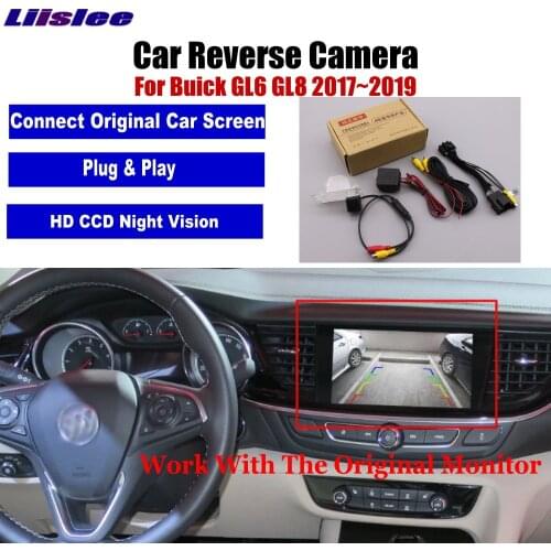 Car Reverse Rear View Camera For Buick GL6 / GL8 2017 2018 2019 2020 Compatible Original Screen Vehicle Parking Back Up CAM