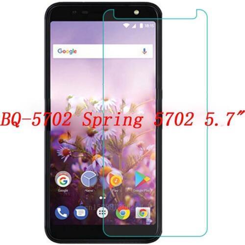 Smartphone 9H Tempered Glass for BQ BQ-5702 Spring GLASS Explosion-proof Protective Film Screen Protector cover phone Case
