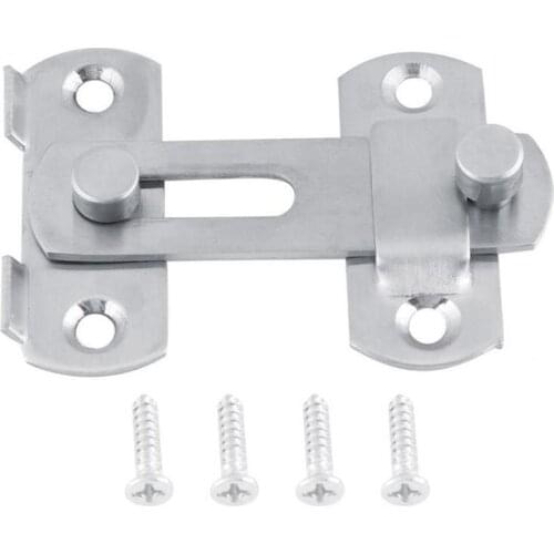 Stainless Steel Hasp Latch Lock Sliding Door Simple Convenience Window Cabinet Locks For Home Hotel Door Security