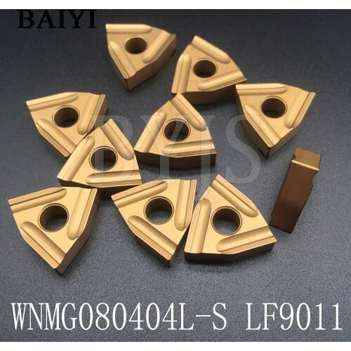 10pcs WNMG080404 L-S LF9011 deskar Turning insert WNMG080404L blade for holder MWLNR / WWLNR