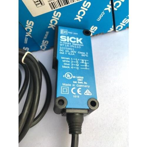 100% New original SICK photoelectric switch WT18-3N110item number 1025891