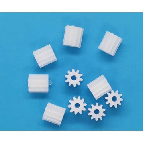 101.5A 0.4M Plastic Pinion OD=4.7mm 10 Teeth 1.4mm Hole Tight for 1.5mm Shaft Toy Air Craft Motor Gears 10pcs/lot