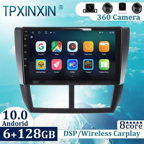 6+128GB For Subaru Forester 2008-2011 Android 10 Carplay Radio Player Car GPS Navigation Head Unit Car Radio with Screen
