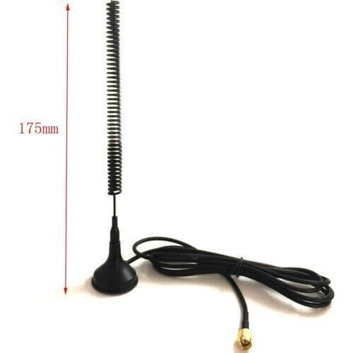 1pcs 150-170mhz 450 mhz Antenna 5dbi Sucker Aerial With Sma Male Connector 1.5M RF174 Cable