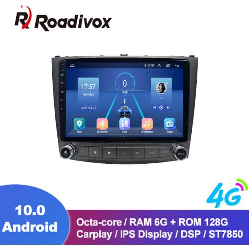 10.1" Android 10 Car Radio Autoradio For Lexus IS250 200 300 350 Vehicle DVD GPS Navigation Multimedia Player Head Unit 2 Din