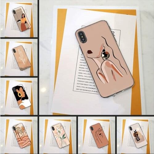 Art Girl Aesthetic Back Cover For iPhone X XR XS MAX 8 7 6S 6 S Soft Silicone Case For Apple iPhone 8 7 6S 6 S Plus Phone Case