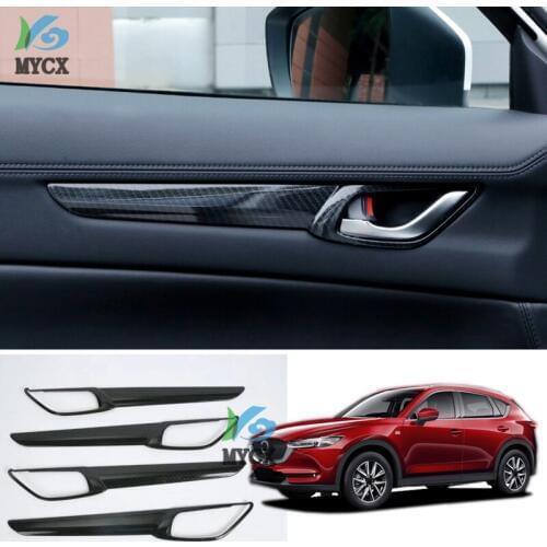 For Mazda CX-5 CX5 CX 5 2017 2018 2019 Car Interior Door Handle Handrail Panel Cover ABS chrome Trim Strip Decoration accessorie