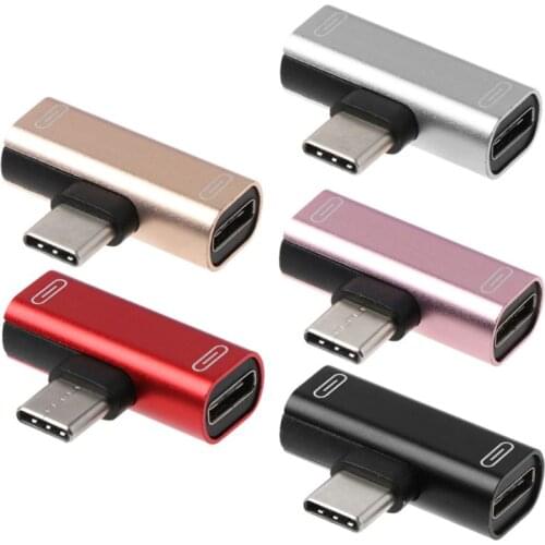 Dual Type C USB-C Earphone Headphone Audio Charging Charger Adapter Splitter Convertor For Xiaomi 6 6X 8 Note3 Mix 2 Huawei Mate