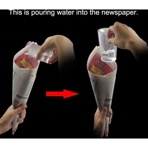 Double-Layer Cup Transparent Comedy Glass Cup Pouring Water Without Leakage Magic Tricks Toy Stage Magic Props Comedy double cup