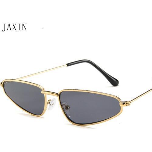 JAXIN Fashion metal edging Sunglasses Women brand design personality trend lady sunglasses new gorgeous sexy glasses UV400oculos