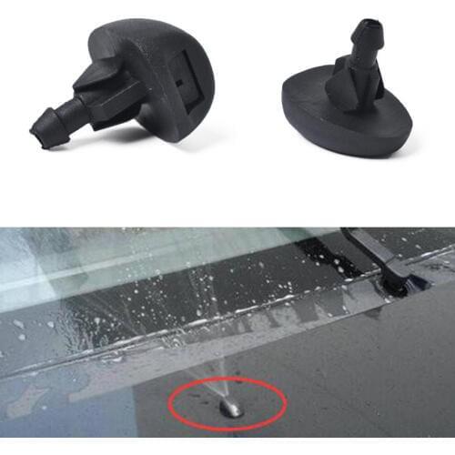 JXKaFa Car Front Windscreen Washer Jet Rain Water Nozzles For Citroen C3 Peugeot 106 205 207 306 307 308 etc