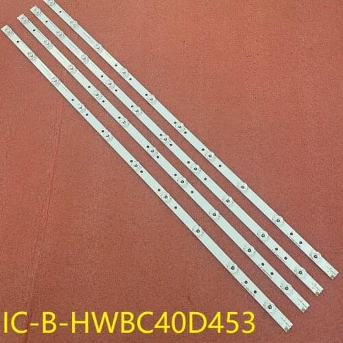 Kit 4pcs LED bar For IC-B-HWBC40D453 Bush 40/233FDVD S4-Z5-V3-2 40/233F 40/233I V400H1J V400HJ6-PE1 40F21B-FHD 40F22B-FHD