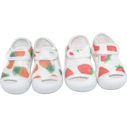 Strawberry Baby Toddler Breathable Closed-Toe Mesh Summer Sneakers Sandals