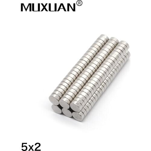 20/50/100/200/500pcs Rare Earth Magnets Diameter (code number:5 2) Small Round Magnets Fridge Permanent Neodymium Magnets