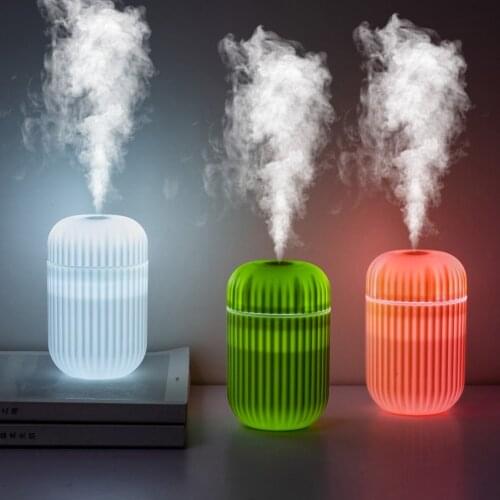 Mini Air Humidifier USB Rechargeable LED Night Light Car Home Low Noise Air Purifier Humidifier Mist Maker With Romantic Light