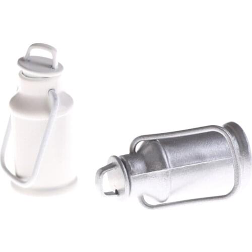 Fashion Dollhouse Mini Toys Dollhouse Miniature Milk Jars Barrel With Lids Kitchen Milk Can Bucket