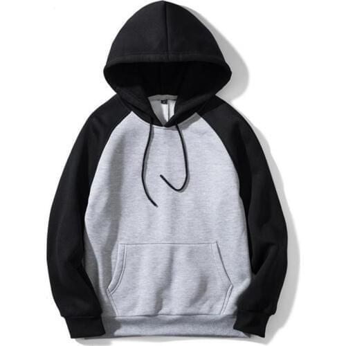 Spring new fashion autumn sweatshirt mens large size warm fleece jacket mens hoodie European size