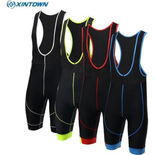 XINTOWN Outdoor Mens Bike Ropa Ciclismo Bicycle Cycling Wear Riding Cycling Bib ShortsTights Gel Padded S-XXXL