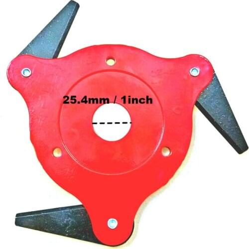 NEWEST 3 Teeth Brush Cutter Blade Trimmer Metal Blades Trimmer Head 65Mn Garden Grass Trimmer Head For Lawn Mower