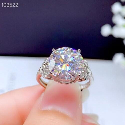 925 sterling silver wedding rings for couples moissanite ring women rings big silver rings