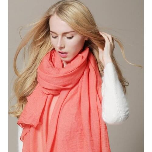 Autumn 2020 New Arrival Scarf Women Dress Scarves Winter Warm Cotton Wraps Solid Colors Apparel Accessories