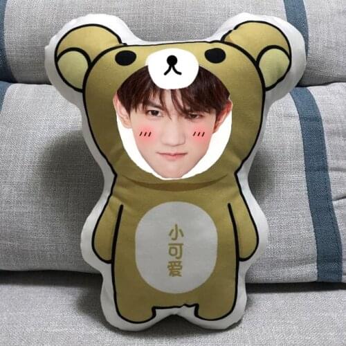 Wang Yuan Pillow Cartoon Humanoid Doll Shaped Lumbar Cushion Star Surroundings Souvenir Throw Pillows Decorations for Home