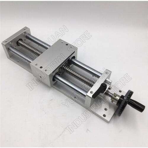 Sliding Table 400MM 16" Stroke Manual hand wheel Linear module Slide Linear Stage SFU1605 Ball screw C7 Displacement platform