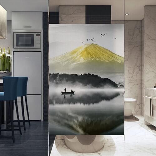 Static glass sticker new Chinese film bathroom bathroom light opaque window cellophane anti-peep