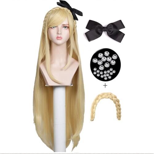 Super Danganronpa 2: Sayonara Zetsubou Gakuen Sonia nevermind Cosplay Wig Costume Halloween Anime Hair + free wig cap