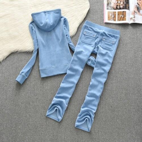Women Tracksuit Solid Color Velvet 2 Pieces Outfit Sweatshirt+Straight Sweatpants Matching Set Fitness Sporty Streetwear XS-2XL