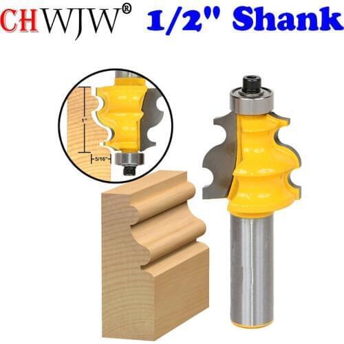 1PC Architectural Molding Router Bit - 1/2" Shank Line knife Woodworking cutter Tenon Cutter for Woodworking Tools