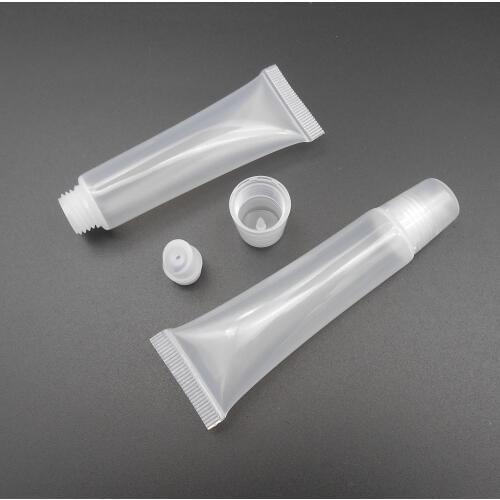 100PCS X 15ML Screw Cap Bottles Squeeze Lip Gloss Balm Tube Plastic Lipstick 15 ML 2CM * 9.5CM 4g Full Test = 18ML *FD121X100