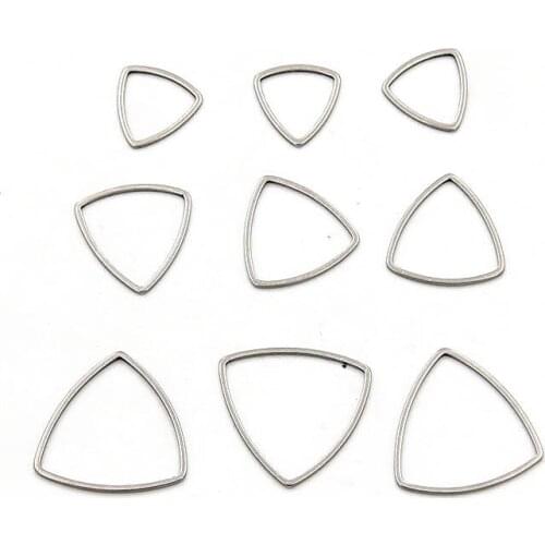 20Pcs 3 Sizes many geometric charm stainless steel pendant open frame pressure resin frame die frame DIY jewelry making