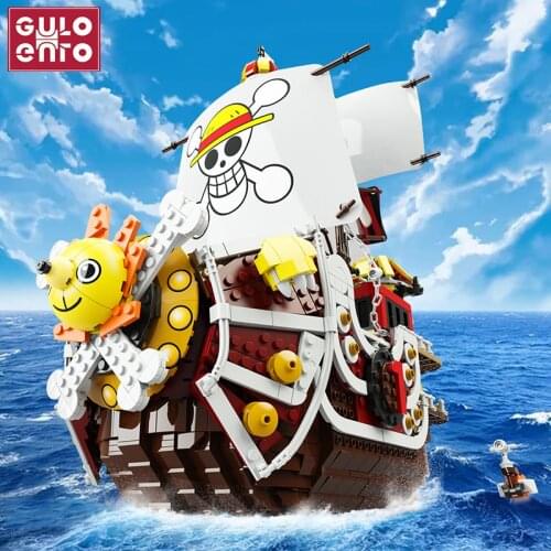 2080PCS MOC Thousand Sunny Model Pirates Ships Creative Building Blocks Corsair Boat Set Bricks DIY Toys For Kids Boys Gifts