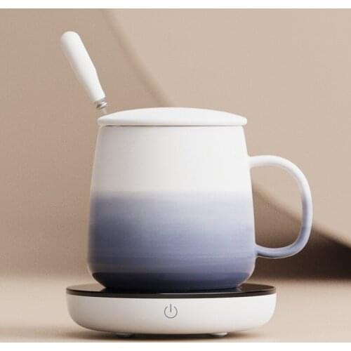 220V 16w 55degree Constant temperature Insulation coaster Electric cup Wear-resistant tempered glass water proof 350ml cup