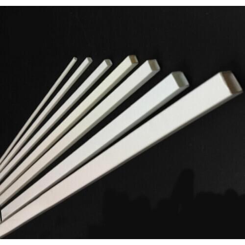 2PCS /5PCS /10PCS 3-10mm Plastic White Square Tube ABS Hollow Square Pipe 25cm Length for Building Model Toy Accessories
