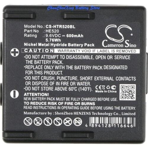 Cameron Sino 600mAh Battery HE520 for Hetronic 68300510,68300520,68300525, Ergo, FBH300,Nova,Nova Ergo, For Abitron KH68300520.A
