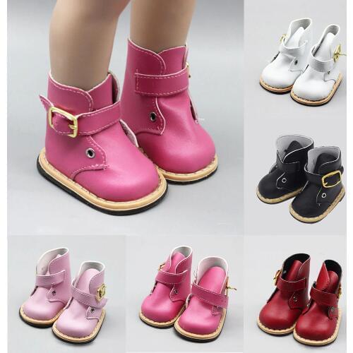18 inch American Doll Born Baby Doll Boots Shoes Pink Red White Black Shoes Fit for 43cm Height Girls Dolls Doll Accessories