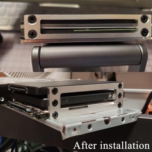 DIY2.5 inch solid state hard disk SSD HDD Metal Material bracket hard disk box external hard disk Support 2/3/4 hard drives