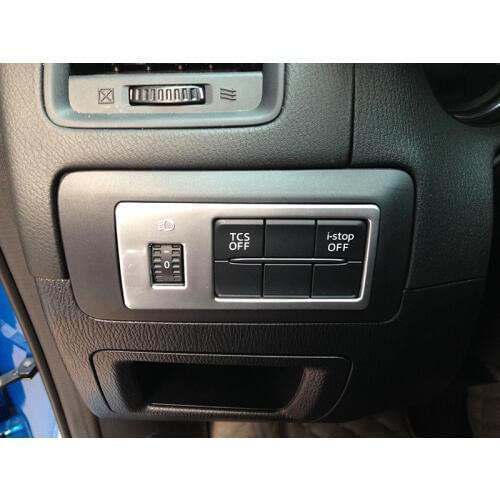 For 2015 Mazda CX-5 CX 5 CX5 ABS Chrome Fog lamp switch decorative stickers Car Styling Accessories