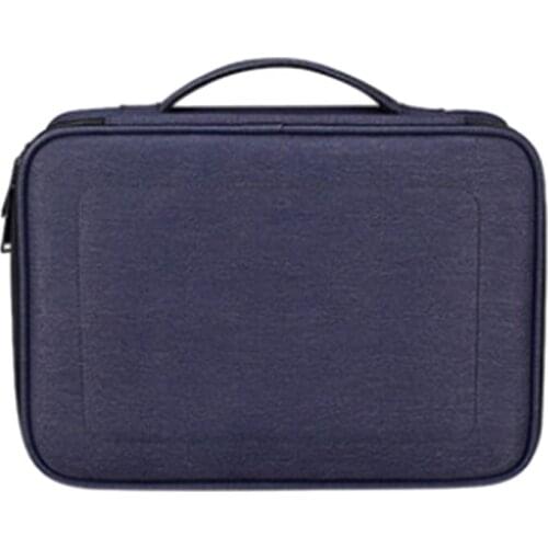 Travel Cable Accessory Kit Waterproof Double-Layer Electronic Manager for Cables, Chargers, Hard Drives