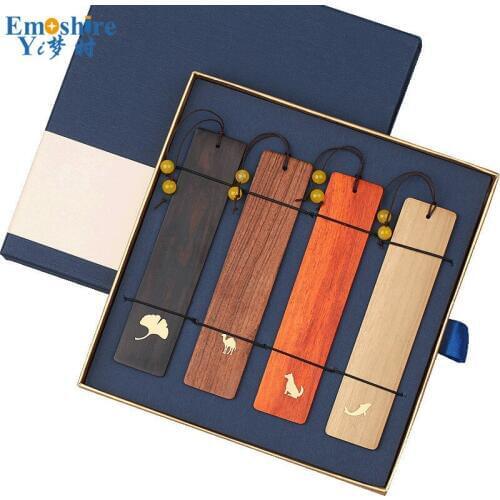 Emoshire Top Quality Wooden Bookmark Business Suit Gift Bookmark Personalized Exclusive Custom Bookmark Company Logo M122