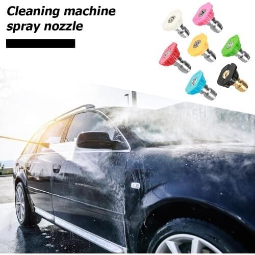 7pcs/set 1/4 inch Car Washer Jet High Pressure Lance Spray Nozzles Tip 7 Color Powerful Washing Capacity Improves Efficiency