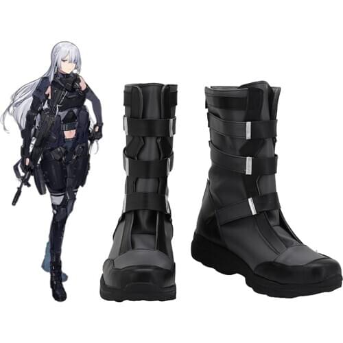 Game Girls Frontline AK15 Battle Shoes Cosplay Costume Adult Boots Shoes Halloween Carnival Props