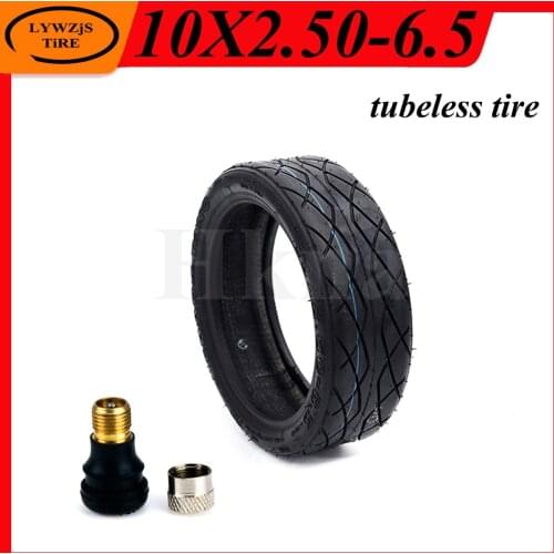 10x2.50-6.5 Tubeless Tire High Quality Wear Resistant Vacuum Tire for Electric Scooter Self Balancing Vehicle