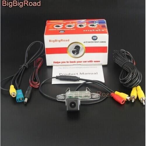 BigBigRoad Car Rear View Reverse Camera For Volvo V70 2006~2013 XC70 2007~2013 Parking Back Up Original Screen Camera