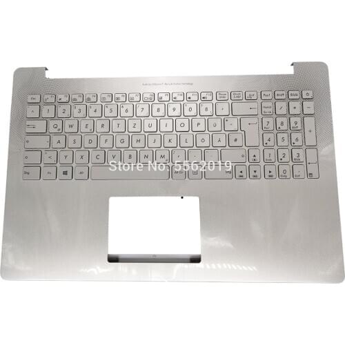 OVY GR backlight Keyboard for ASUS N501 N501JW N501JM GE German silver replacement Keyboards Palmrest Cover 0KNB0-662DGE00 new