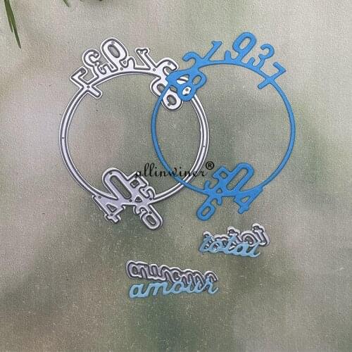 Number letter ring Metal Cutting Dies Stencils Die Cut for DIY Scrapbooking Album Paper Card Embossing